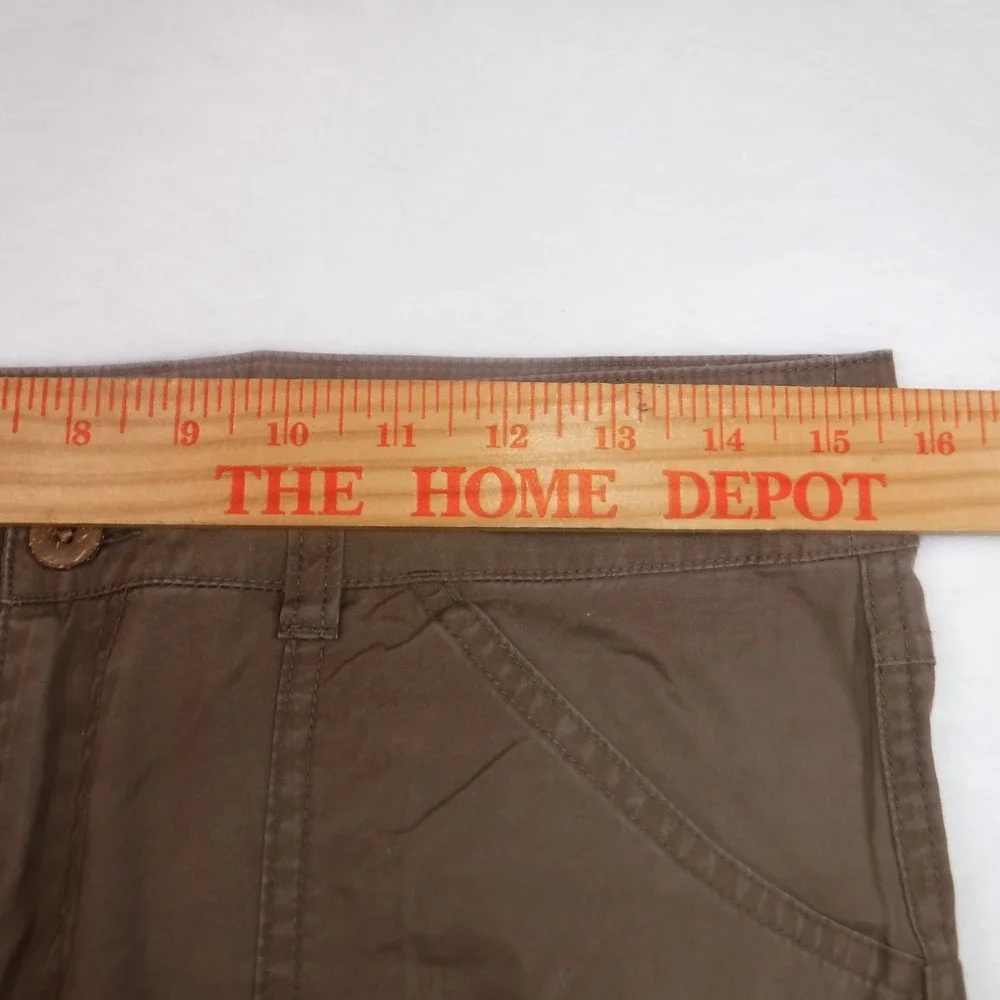 Patagonia Water Girl Brown Organic Cotton Cargo Shorts Womens 6 Hiking Utility‎